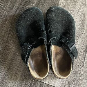 Boston Clogs Birkenstock Black Suede